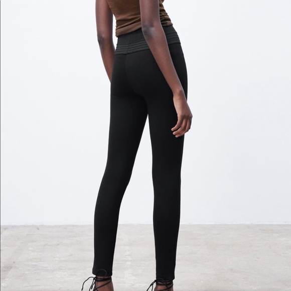 Zara Wide Waistband Leggings 